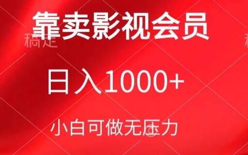 靠卖影视会员，日入1000+，落地保姆级教程，新手可学-墨韵博客