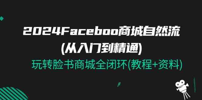 2024Faceboo 商城自然流(从入门到精通)，玩转脸书商城全闭环(教程+资料)-墨韵博客