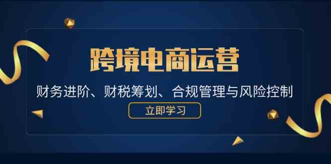 跨境电商运营：财务进阶、财税筹划、合规管理与风险控制-墨韵博客