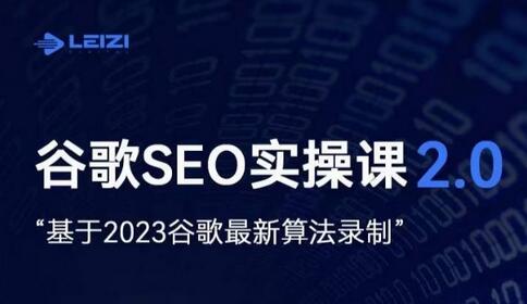 雷子·谷歌SEO 2.0实战课，独立站询盘自由必备，基于2023谷歌最新算法录制-墨韵博客