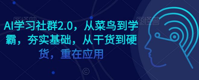 AI学习社群2.0，从菜鸟到学霸，夯实基础，从干货到硬货，重在应用-墨韵博客