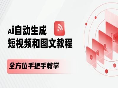 AI自动生成短视频和图文课程，全方位手把手教学-墨韵博客