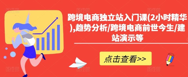 跨境电商独立站入门课(2小时精华),趋势分析/跨境电商前世今生/建站演示等-墨韵博客