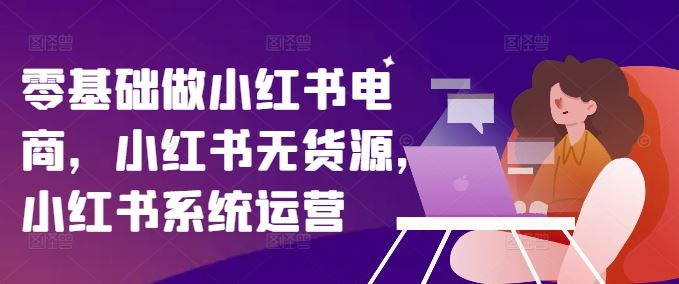 零基础做小红书电商，小红书无货源，小红书系统运营-墨韵博客
