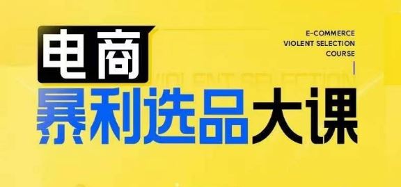 电商暴利选品大课，3大选品思维模式，助力电商企业实现利润突破-墨韵博客