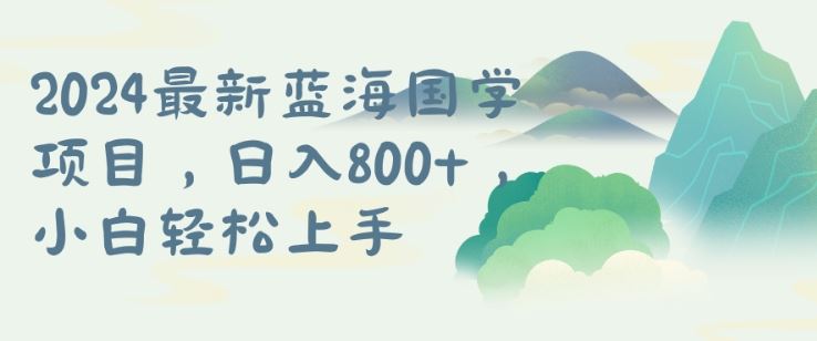 国学项目，长期蓝海可矩阵，从0-1的过程【揭秘】-墨韵博客