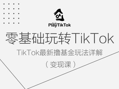 零基础玩转TiKToK变现课，TikTok最新撸基金玩法详解-墨韵博客