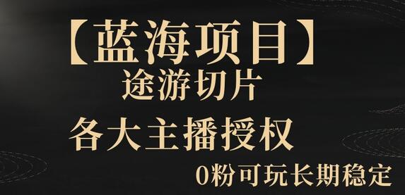 【蓝海项目】抖音途游切片实测一星期收入5000+0粉可玩长期稳定-墨韵博客