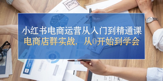 （10937期）小红书电商运营从入门到精通课，电商店群实战，从0开始到学会-墨韵博客