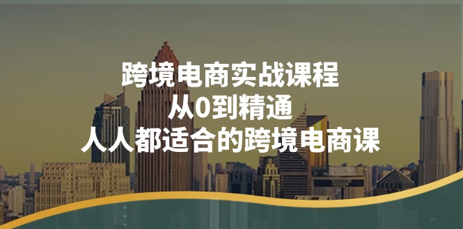 （11183期）跨境电商实战课程：从0到精通，人人都适合的跨境电商课（14节课）-墨韵博客