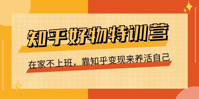 （11369期）知乎好物特训营，在家不上班，靠知乎变现来养活自己（16节）-墨韵博客