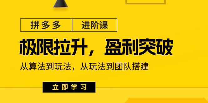 （11435期）拼多多·进阶课：极限拉升/盈利突破：从算法到玩法 从玩法到团队搭建-18节-墨韵博客