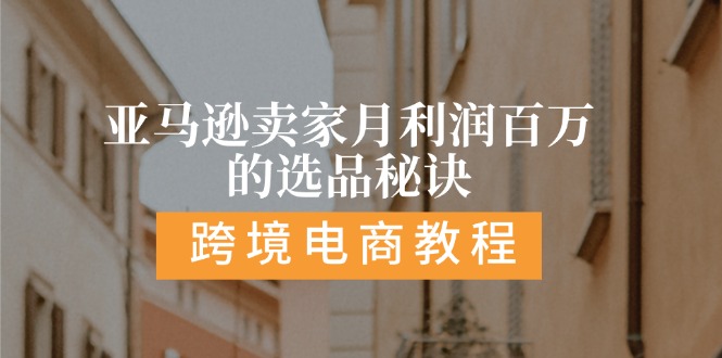 （11456期）亚马逊卖家月利润百万的选品秘诀:  抓重点/高利润/大方向/大类目/选品…-墨韵博客