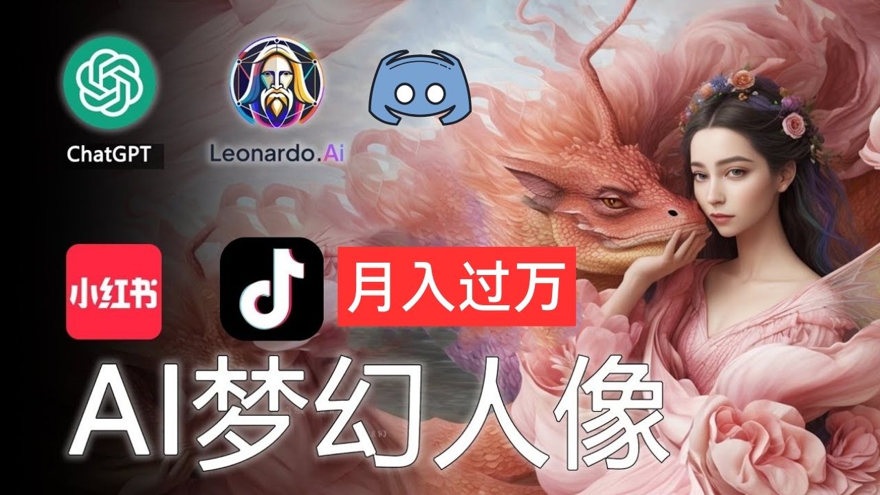（11575期）AI摄影梦幻人像：零基础也能月入过万的秘密-墨韵博客
