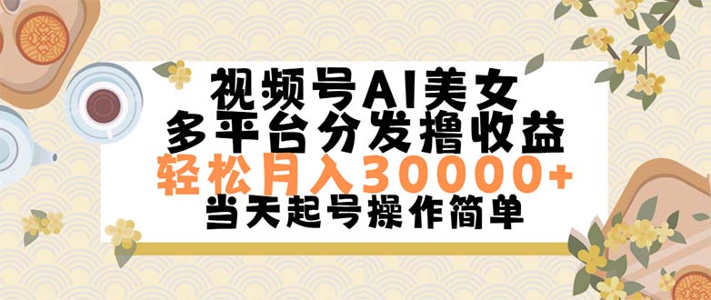 （11684期）视频号AI美女，轻松月入30000+,操作简单轻松上手-墨韵博客