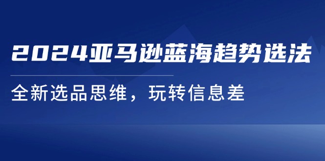 （11703期）2024亚马逊蓝海趋势选法，全新选品思维，玩转信息差-墨韵博客