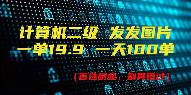 （11715期）计算机二级，一单19.9 一天能出100单，每天只需发发图片（附518G资料）-墨韵博客