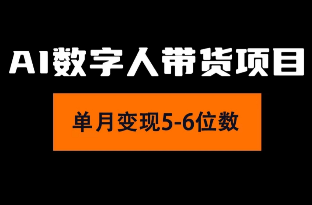 （11751期）2024年Ai数字人带货，小白就可以轻松上手，真正实现月入过万的项目-墨韵博客