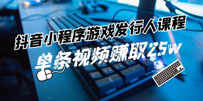（11765期）抖音小程序-游戏发行人课程：带你玩转游戏任务变现，单条视频赚取25w-墨韵博客