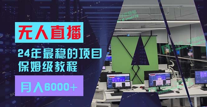 （11921期）24年最稳项目“无人直播”玩法，每月躺赚6000+，有手就会，新手福音-墨韵博客