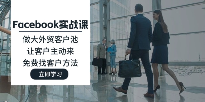 （11913期）Facebook实战课：做大外贸客户池，让客户主动来，免费找客户方法-墨韵博客