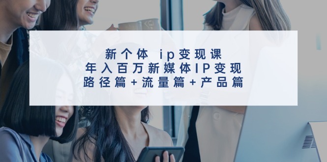 （11971期）新个体 ip变现课，年入百万新媒体IP变现，路径篇+流量篇+产品篇-墨韵博客