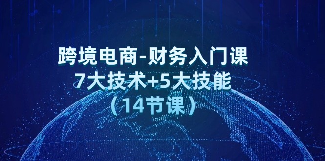 （12047期）跨境电商-财务入门课：7大技术+5大技能（14节课）-墨韵博客