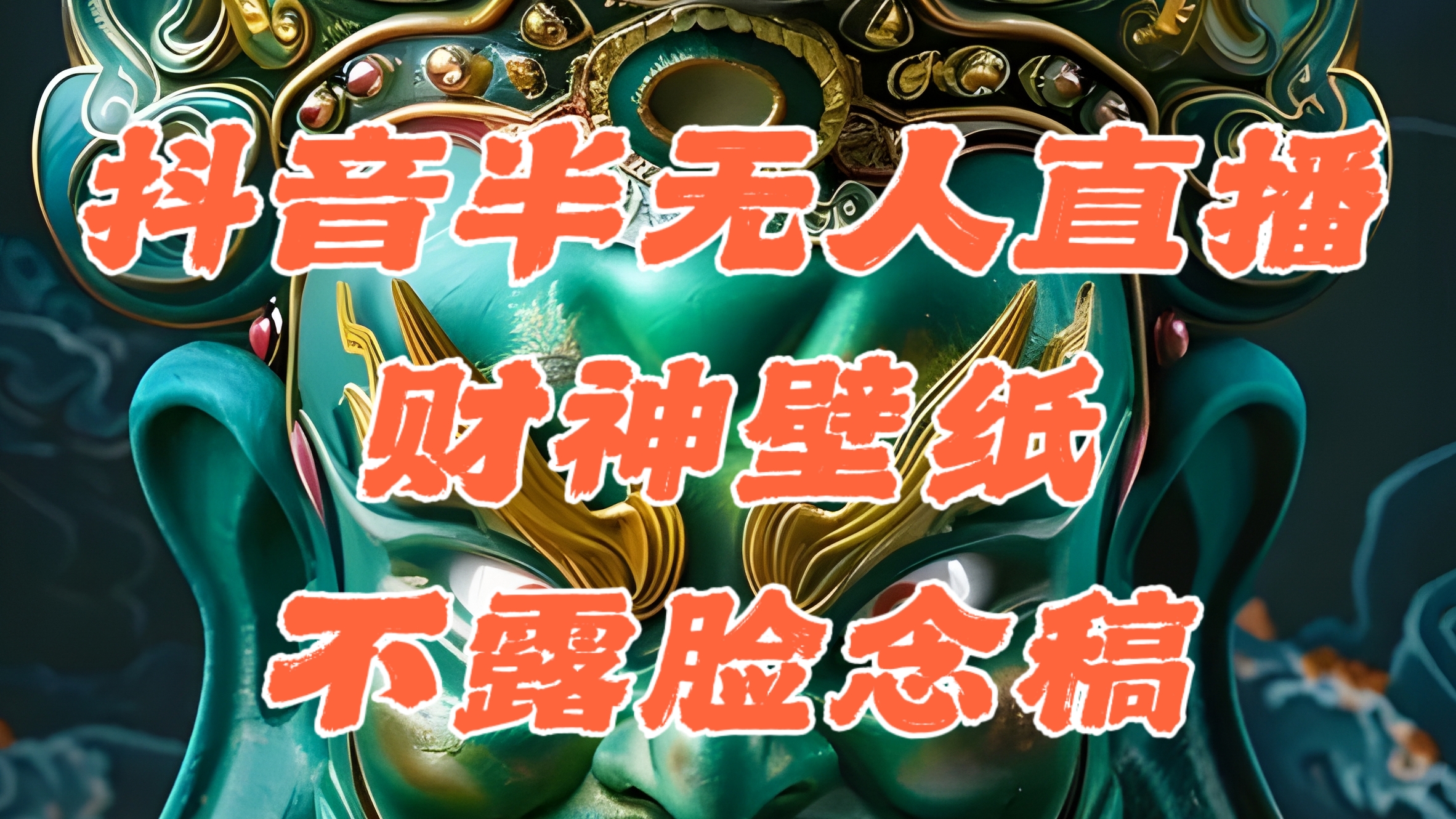 （12036期）抖音半无人直播公会素材撸音浪，生肖财神AI图直播不露脸读稿，单日1000+-墨韵博客