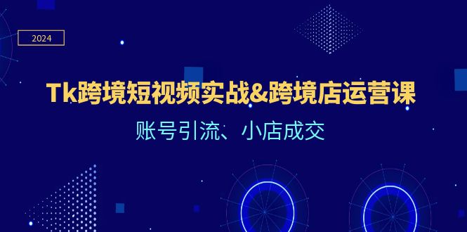 （12152期）Tk跨境短视频实战&跨境店运营课：账号引流、小店成交-墨韵博客