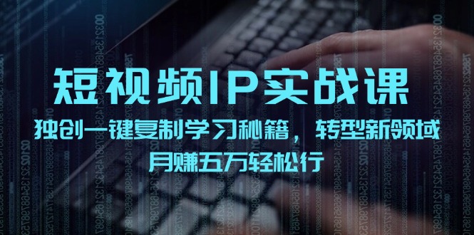 （12193期）短视频 IP实战课，独创一键复制学习秘籍，转战新领域，月赚五万轻松行-墨韵博客