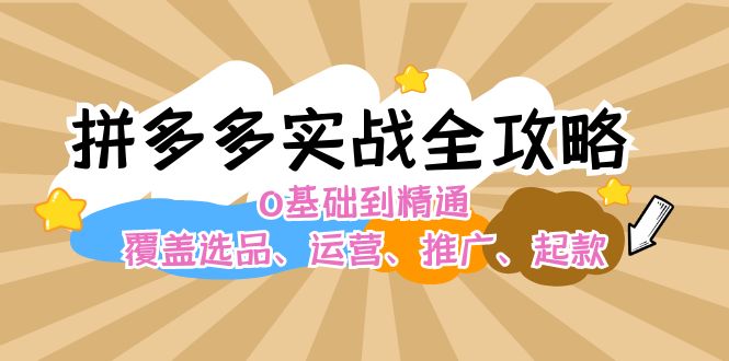 （12292期）拼多多实战全攻略：0基础到精通，覆盖选品、运营、推广、起款-墨韵博客