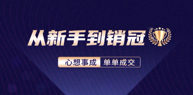 （12383期）从新手到销冠：精通客户心理学，揭秘销冠背后的成交秘籍-墨韵博客