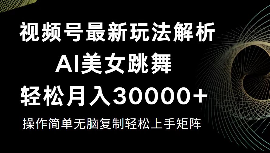 （12420期）视频号最新暴利玩法揭秘，轻松月入30000+-墨韵博客