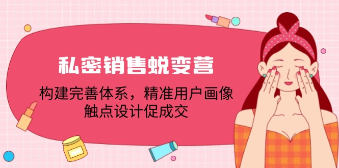 （12436期）私密销售蜕变营：构建完善体系，精准用户画像，触点设计促成交-墨韵博客