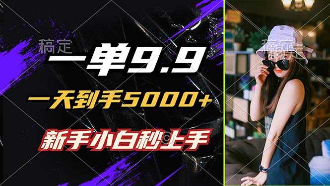 （12536期）一单9.9，一天到手5000+，不挑人，小白当天上手，制作作品只需1分钟-墨韵博客
