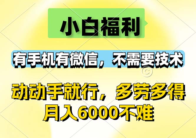 （12565期）小白福利，有手机有微信，0成本，不需要任何技术，动动手就行，随时随…-墨韵博客