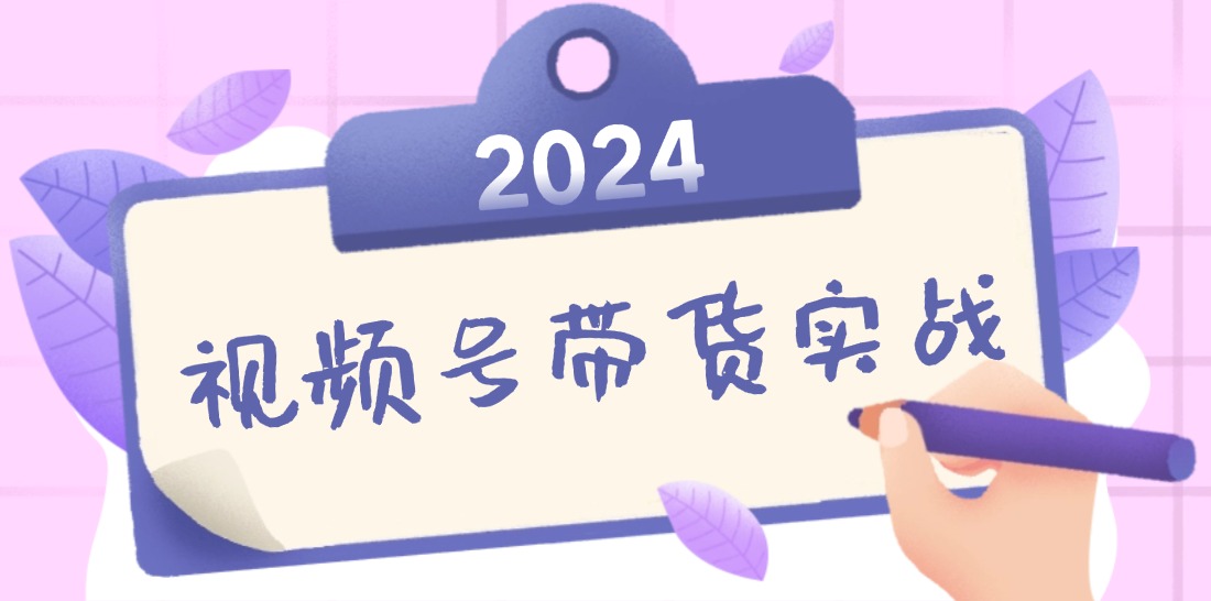 （12612期）2024视频号最新带货实战课：无人直播/书单号卖货/个人IP口播 (附资料素材)-墨韵博客