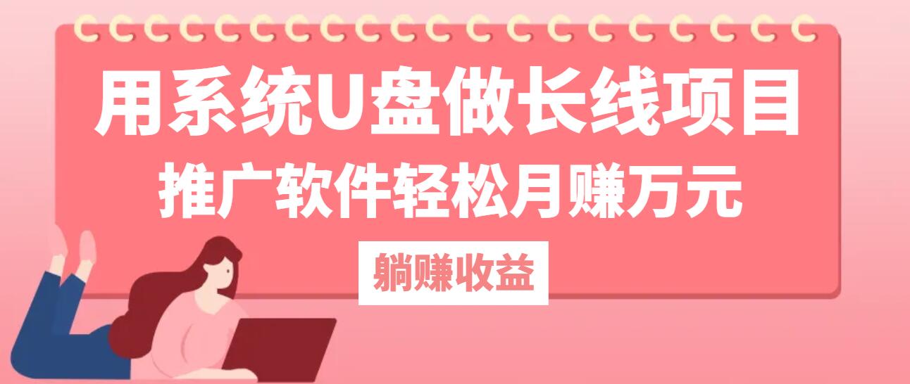（12666期）用系统U盘做长线项目，推广软件轻松月赚万元（附制作教程+软件）-墨韵博客