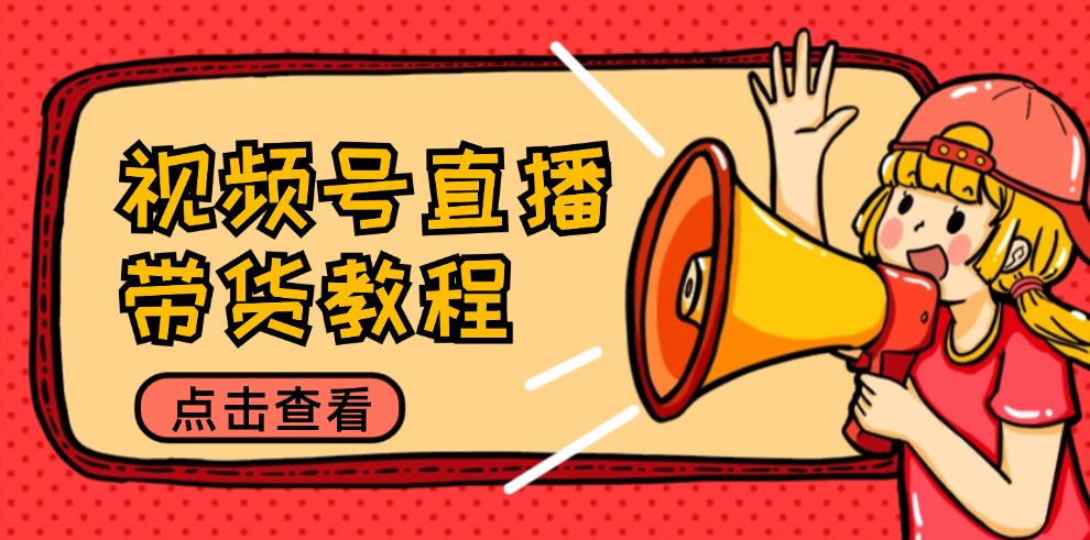 （12796期）视频号直播带货教程：选品思路与话术拆解/掌握多种带货套路/提升直播效果-墨韵博客