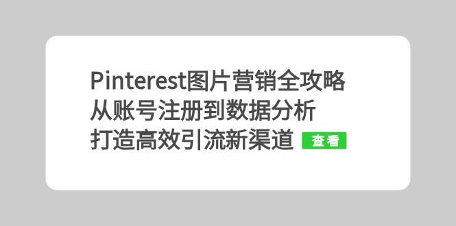 （13097期）Pinterest图片营销全攻略：从账号注册到数据分析，打造高效引流新渠道-墨韵博客