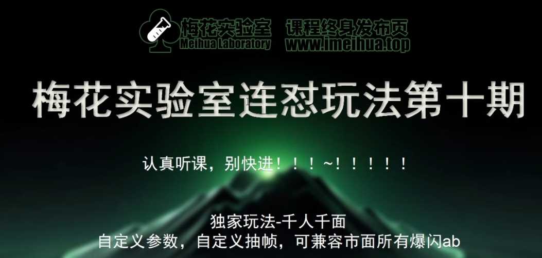 梅花实验室社群专享课视频号连怼玩法第十期课程+第二部分-FF助手全新高自由万能爆闪AB处理-墨韵博客