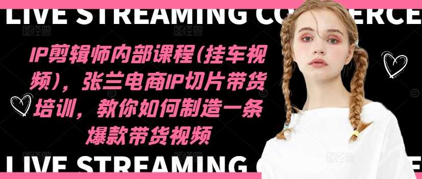 IP剪辑师内部课程(挂车视频)（更新11月），张兰电商IP切片带货培训，教你如何制造一条爆款带货视频-墨韵博客