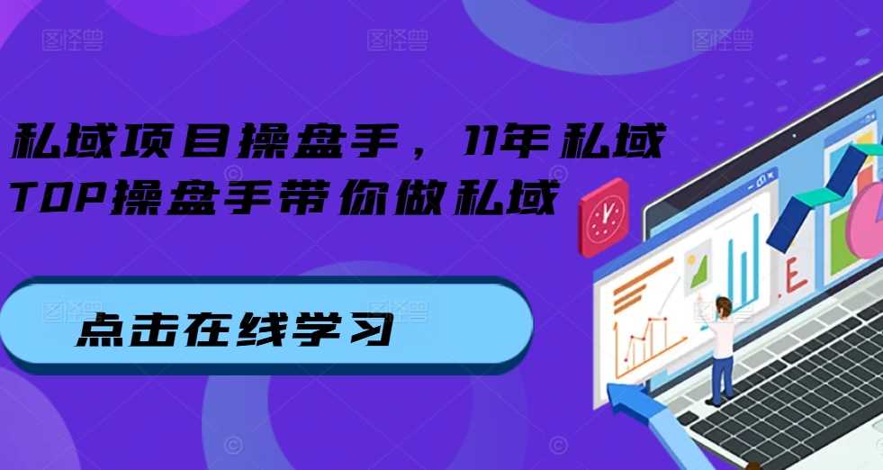 私域项目操盘手，11年私域TOP操盘手带你做私域-墨韵博客