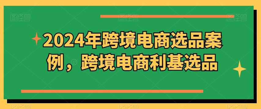 2024年跨境电商选品案例，跨境电商利基选品（更新11月）-墨韵博客