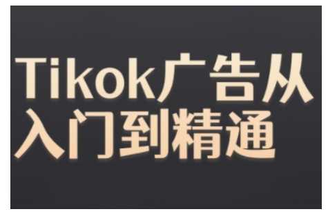 Tiktok Ads实操教程，Tiktok广告从入门到精通-墨韵博客