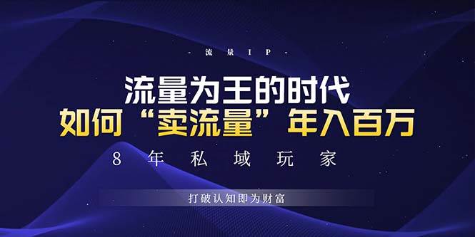 （13433期）未来如何通过“卖流量”年入百万，跨越一切周期绝对蓝海项目-墨韵博客