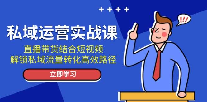 私域运营实战课：直播带货结合短视频，解锁私域流量转化高效路径-墨韵博客
