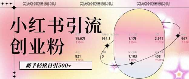 小红书私域引流无脑操作法：AI生成内容，粉丝自动转化，新手轻松日引500+创业粉-墨韵博客