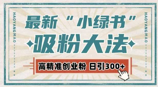 最新自动化“吸粉术”，小绿书激活私域流量，每日轻松吸引300+高质精准粉!-墨韵博客