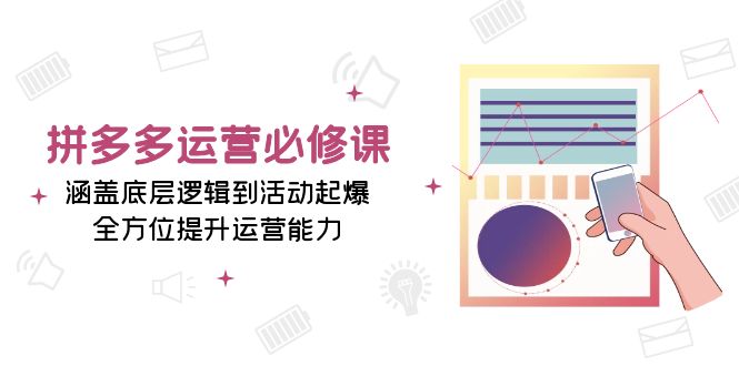 （13647期）拼多多运营必修课：涵盖底层逻辑到活动起爆，全方位提升运营能力-墨韵博客